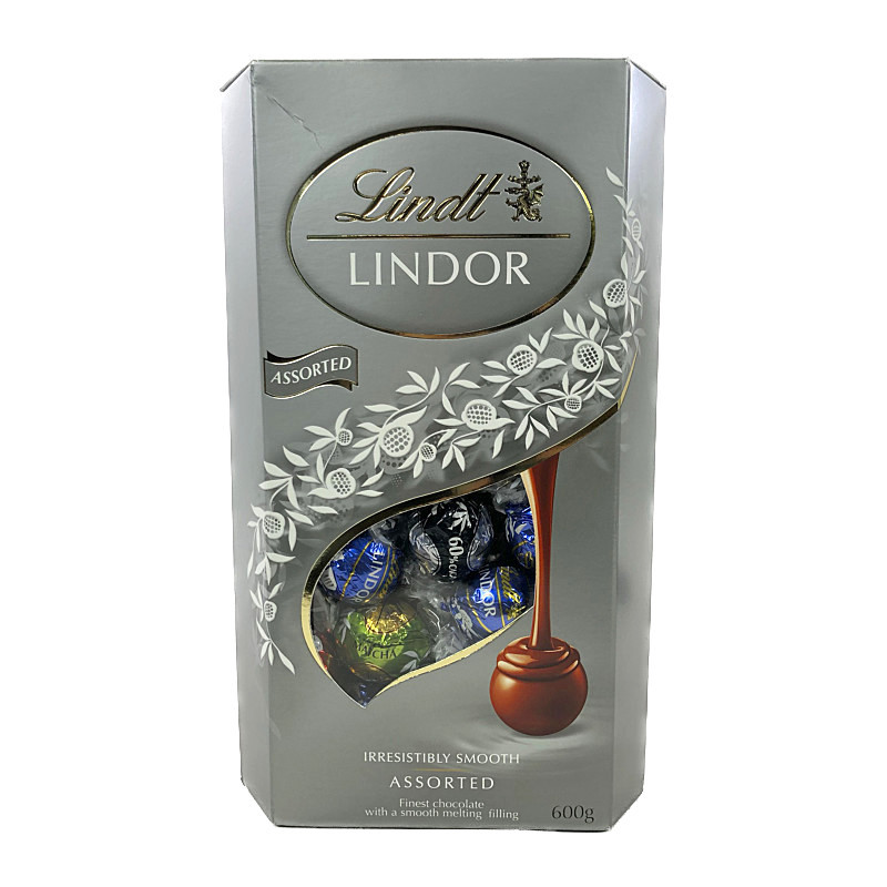 ラスト1個★Lindt Lindor リンツ リンドール アソートシルバー 4種類チョコレート 600グラム_画像1