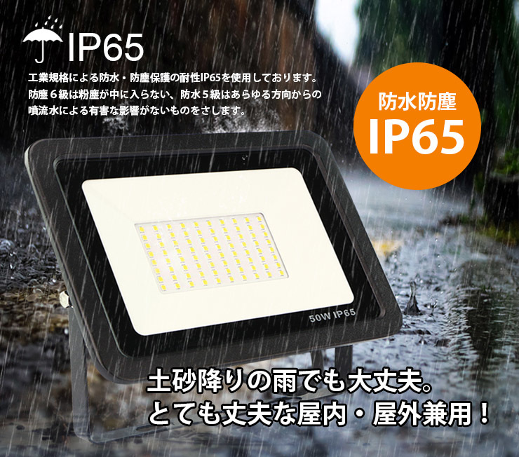 新品 送料無料 50W 4個セット LED 投光器 PSE認証済 作業ライト 昼光色 IP66防水 屋外屋内照明 1m日本プラグ付き 最新作