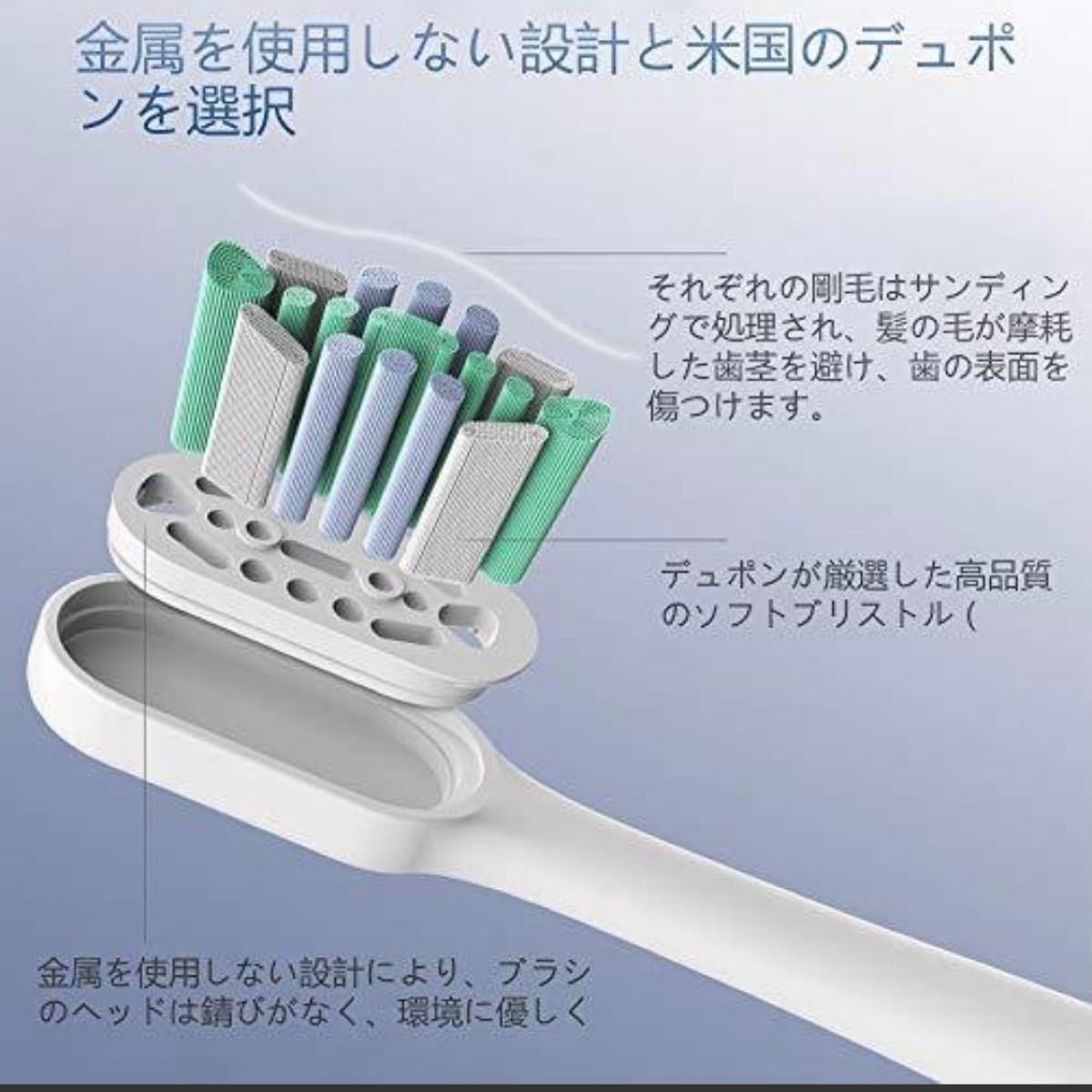 電動歯ブラシ LHMZNIY-U3 音波歯ブラシ ソニック 5種類のモード 替えブラシ2本付　低ノイズ IPX7防水風呂場使用可能
