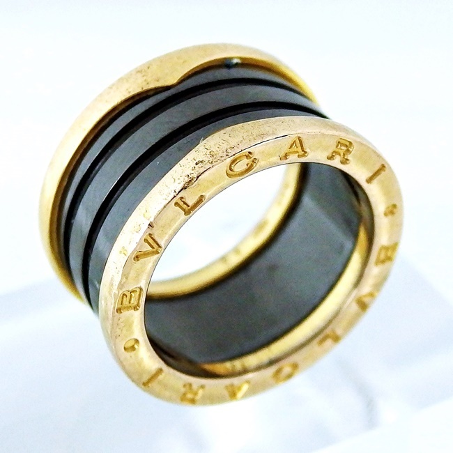 【ブルガリ/BVLGARI】750 ★ゴールド リング 指輪 B-zero1 ビーゼロワン ゴールド ●約13号(＃54) 【中古】 /10023936_画像1