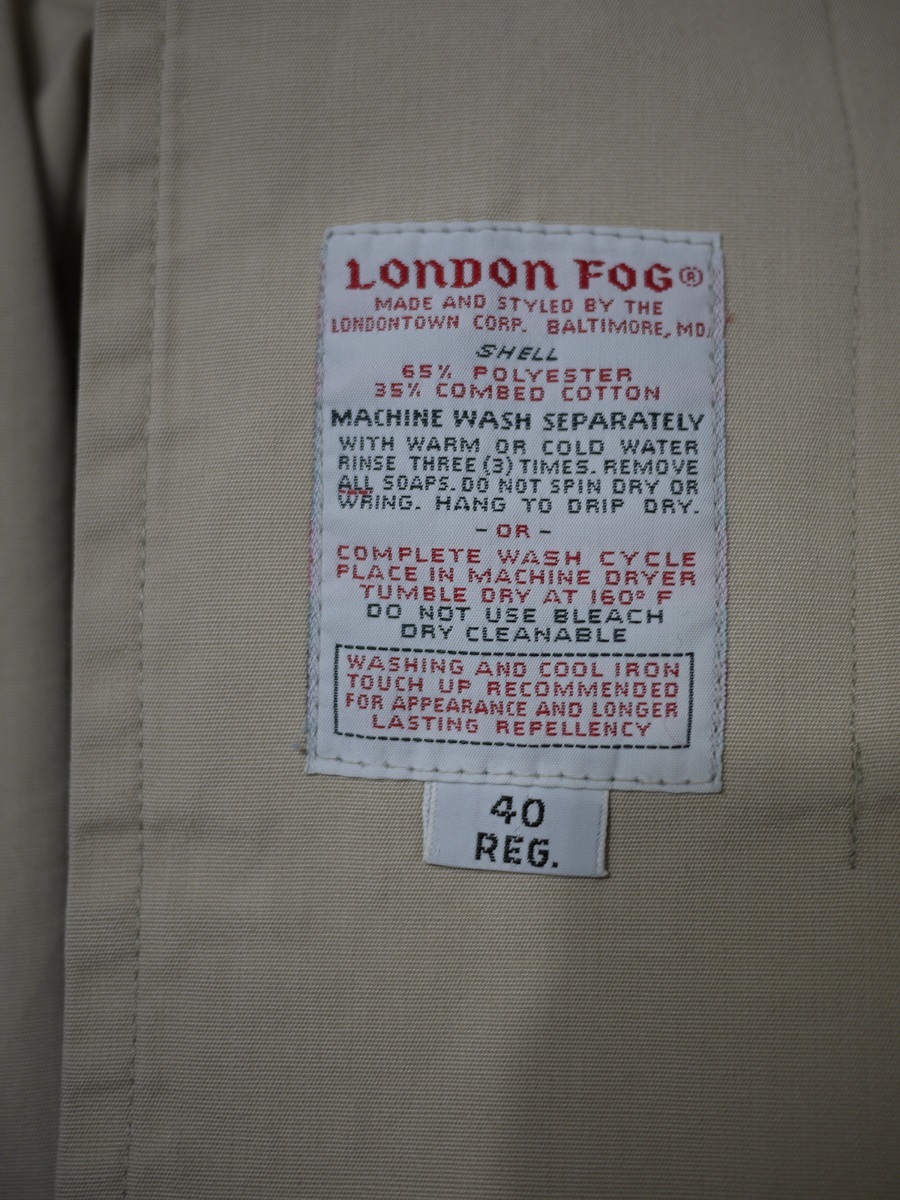 ロンドンフォグ ステンカラーコート LONDON FOG soutien collar coat 4984_画像5
