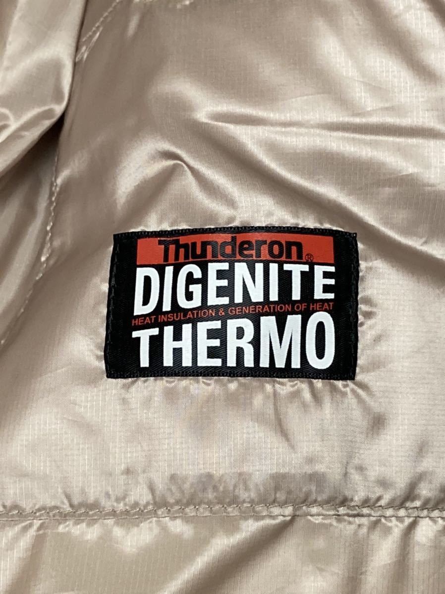 新品タグ付 ◆ phenix ◆ フェニックス 未使用 DIGENITE THERMO ダイジェナイトサーモ ネイティブ 民族系 総柄 Wファスナー ダウンベスト L_画像9