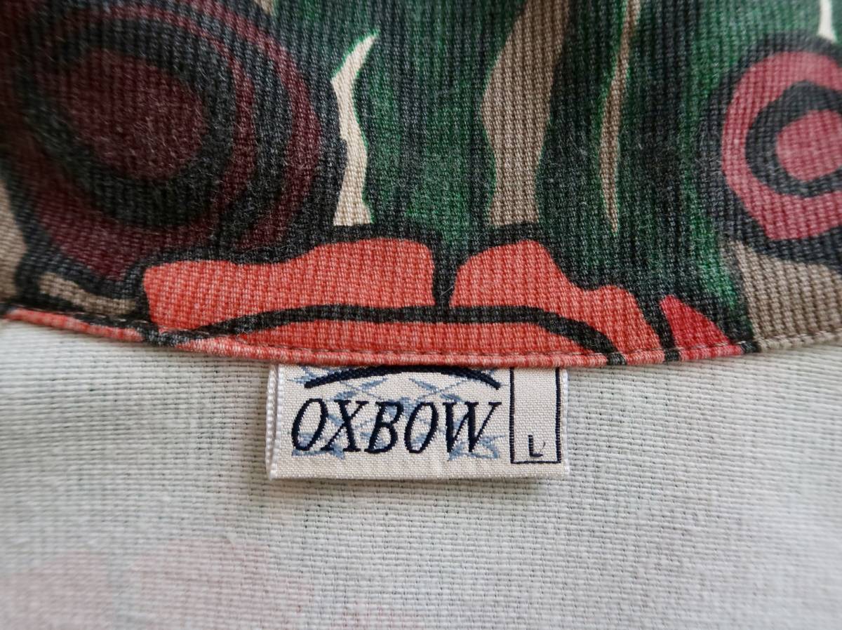 80's 90'sフランス 初期OXBOW フローラルプリントコットンピケ コーチ