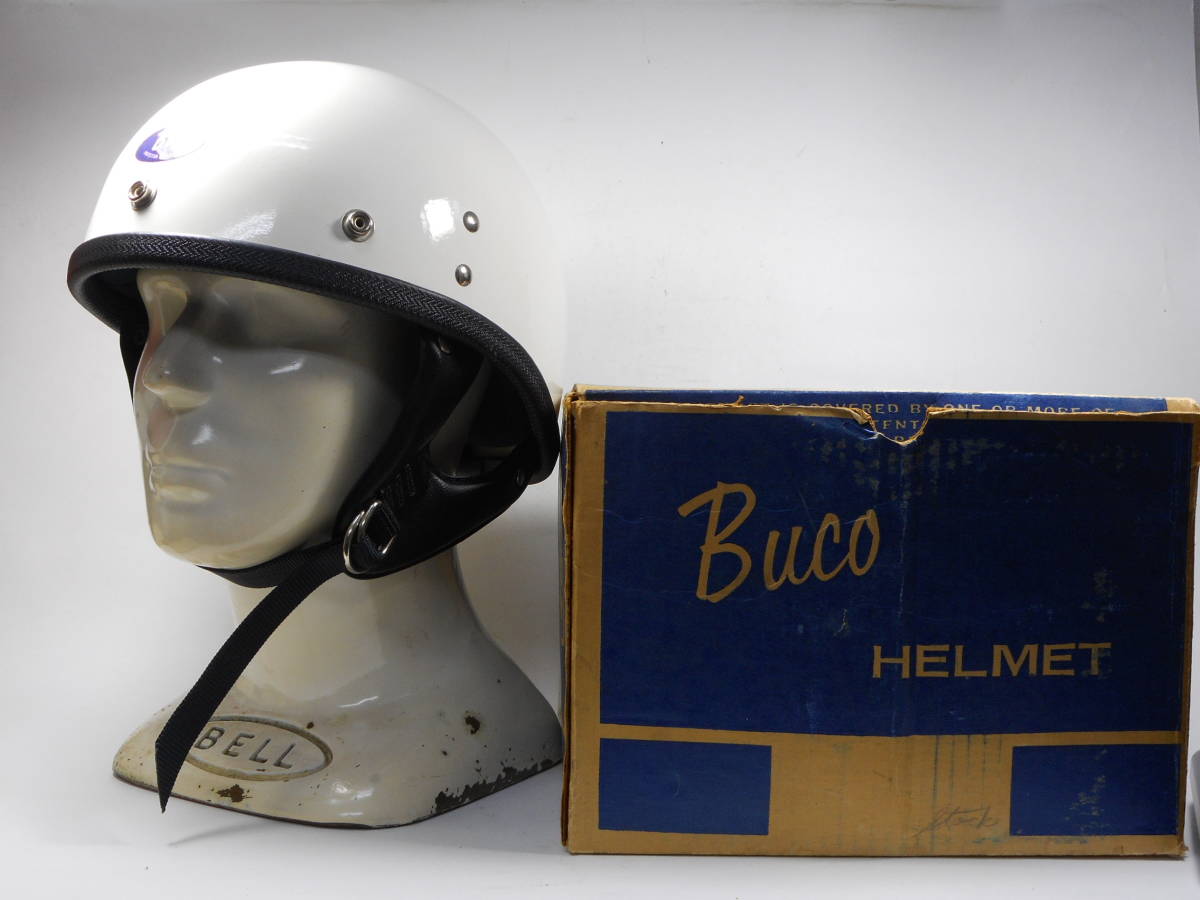 60s BUCO PROTECTOR ハーフヘルメット オリジナル箱付 60年代 ブコ 