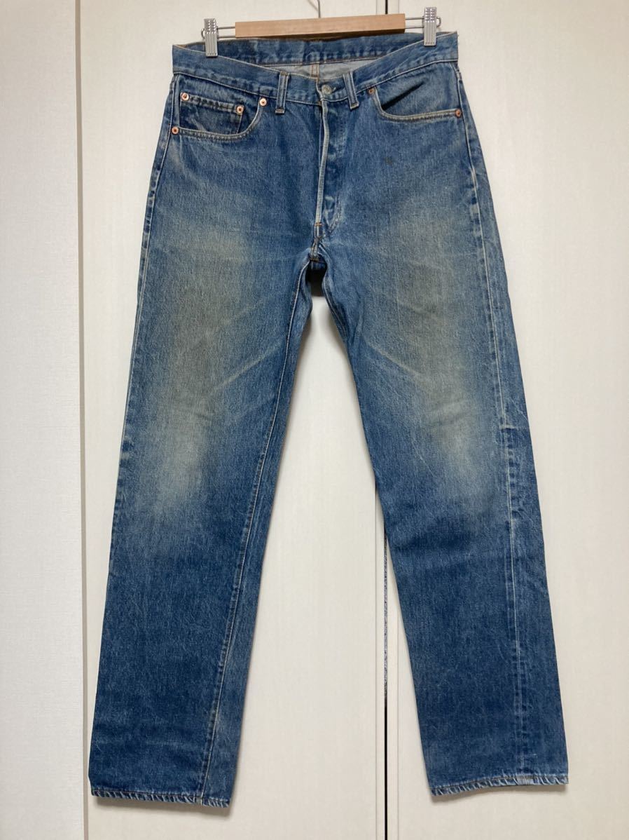 おトク】 W34 LINE RED 赤耳 501 Levi's L36 リペアなし紙パッチ完備