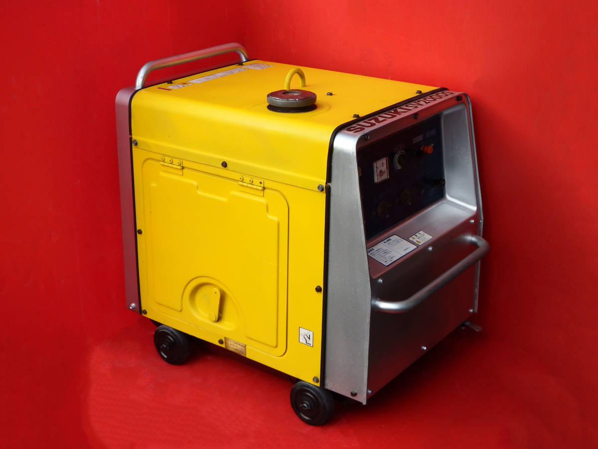 SUZUKI スズキ SV2000S 1.7/2.0kVA 防音型発電機 エンジン 動作 SUZUKI スズキ SV2000S 1.7/2.0kVA 防音型発電機 エンジン 動作