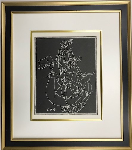 【特価】　≪　　ジョルジュ・ブラック　　≫　　ORIGINALE COLLOTYPES【コロタイプ版画】　 　NEREIDE 　　　1934年 　 　GEORGE　 BRAQUE_画像1