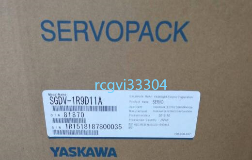 ブランド品専門の 新品 YASKAWA サーボドライバー SGDV-1R9D11A 保証6ヶ月 その他