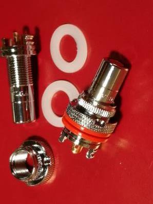 !! high-end type * original copper specification RCA Jack 2 piece set ( rhodium )③!!
