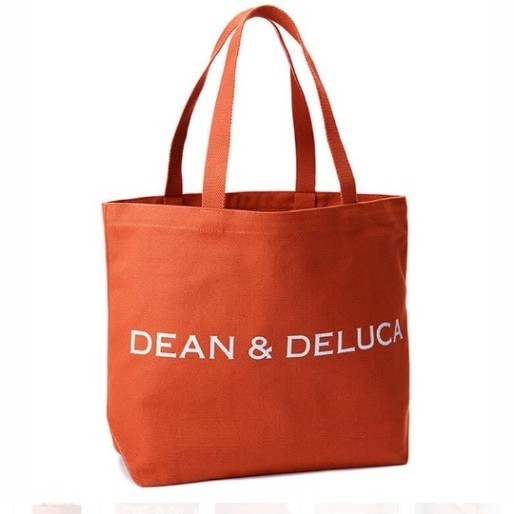 【未使用品】DEAN&DELUCA　ディーンアンドデルーカ　チャリティートート　2021　テラコッタオレンジ　Lサイズ