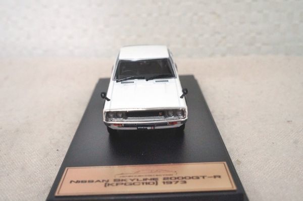 JAPAN CAR コレクション 日産 スカイライン 2000GT-R (KPGC110) 1973 1/43 ミニカー 白 ケンメリ_画像3