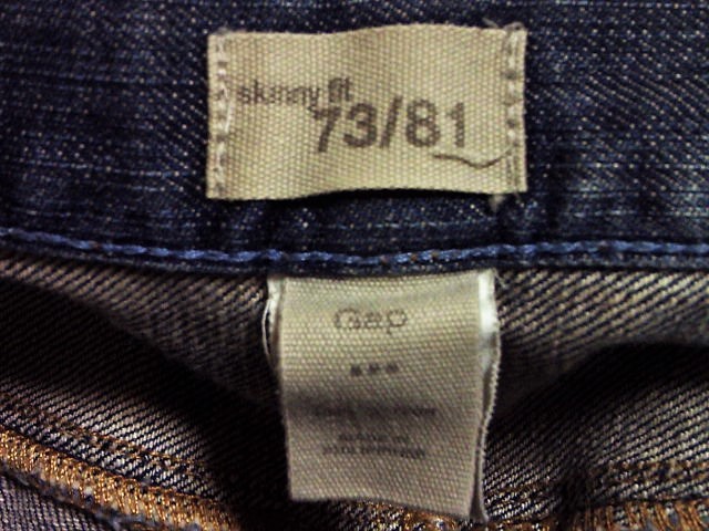 * rare Denim!*GAP|SKINNY FIT| blue jeans strut slim!
