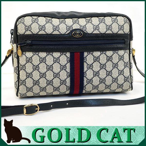 【即発送可能】 51943 GUCCI グッチ オールドグッチ ショルダーバッグ ヴィンテージ PVC・レザー・ネイビー【オールドグッチ】【グッチ】【中古】 オールドグッチ 【即発送可能】 51943 GUCCI グッチ オールドグッチ ショルダーバッグ ヴィンテージ PVC・レザー・ネイビー【オールドグッチ】【グッチ】【中古】 オールドグッチ