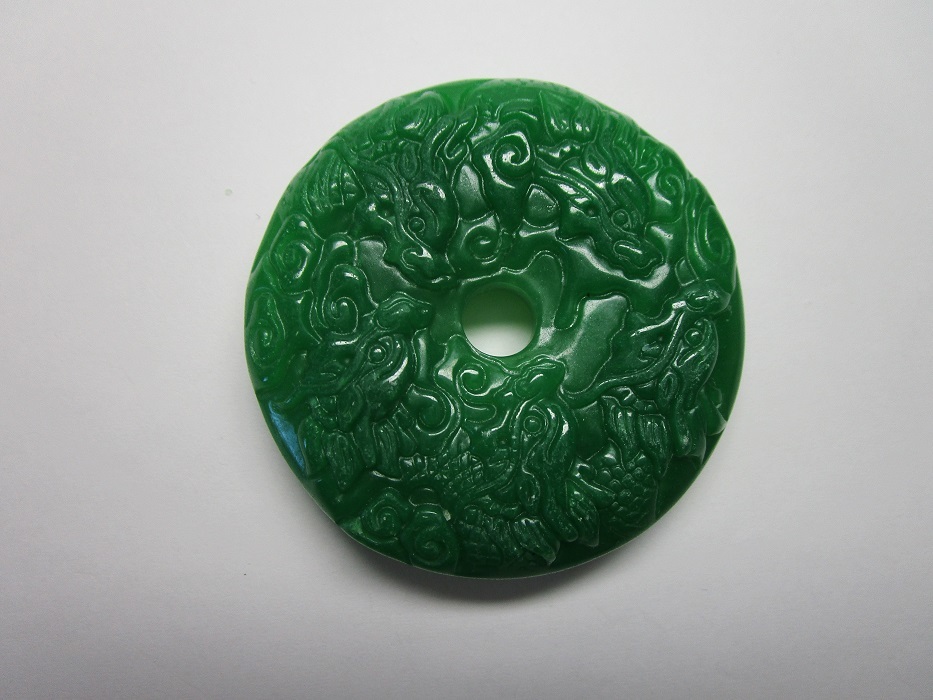 (1396) 翡翠 「九龍」 52g 52.9mm ルース