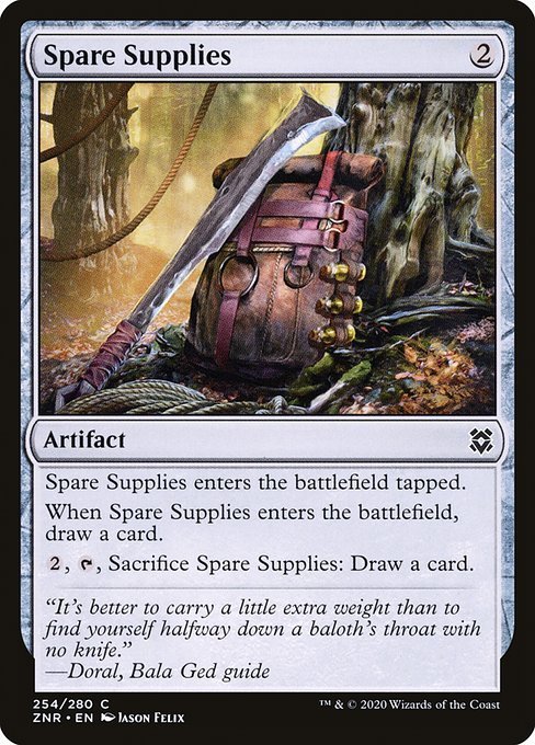 MTG ■無/英語■ 《予備物資/Spare Supplies》ゼンディカーの夜明け ZNR_画像1