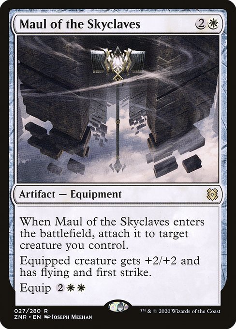 MTG ■白/英語版■ 《スカイクレイブの大鎚/Maul of the Skyclaves》ゼンディカーの夜明け ZNR_画像1