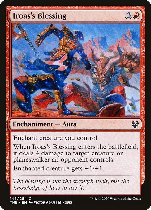 MTG # красный / английская версия # {i нижний s. ../Iroas's Blessing}*FOIL*te- Roth . душа регистрация THB