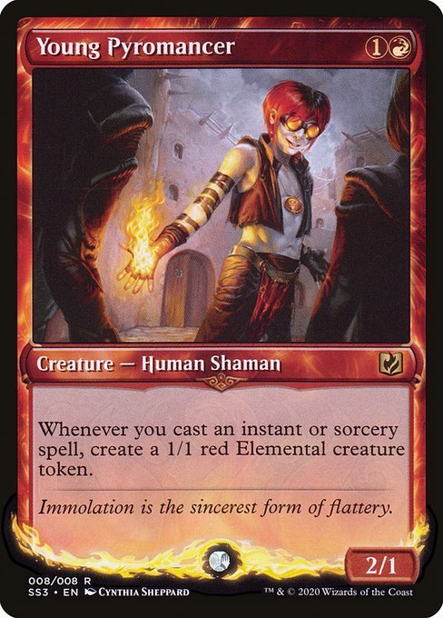 MTG ■赤/英語版■ 《若き紅蓮術士/Young Pyromancer》Signature Spellbook: Chandra_画像1