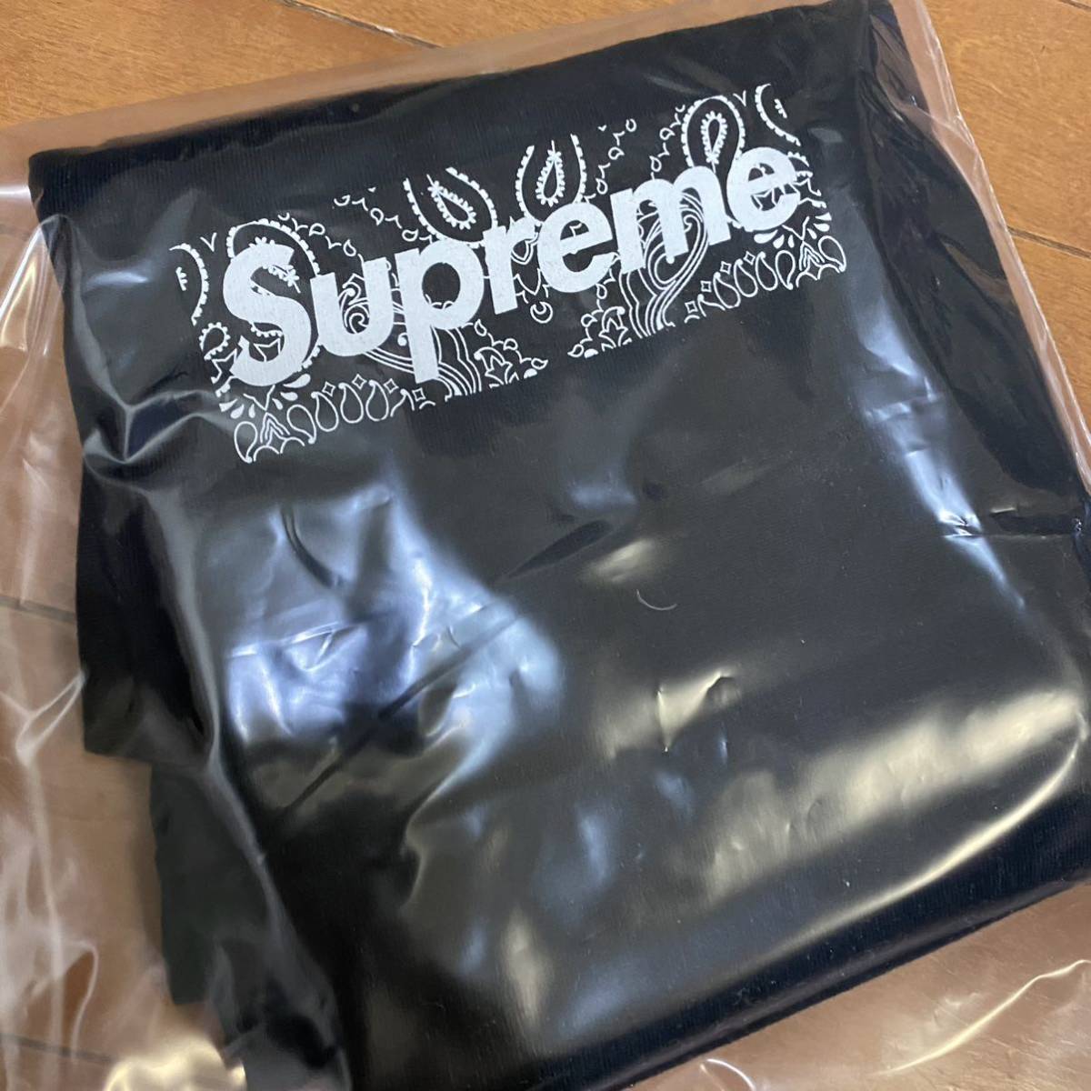 新品未使用 国内正規品 Lサイズ Supreme Bandana Box Logo Tee Black