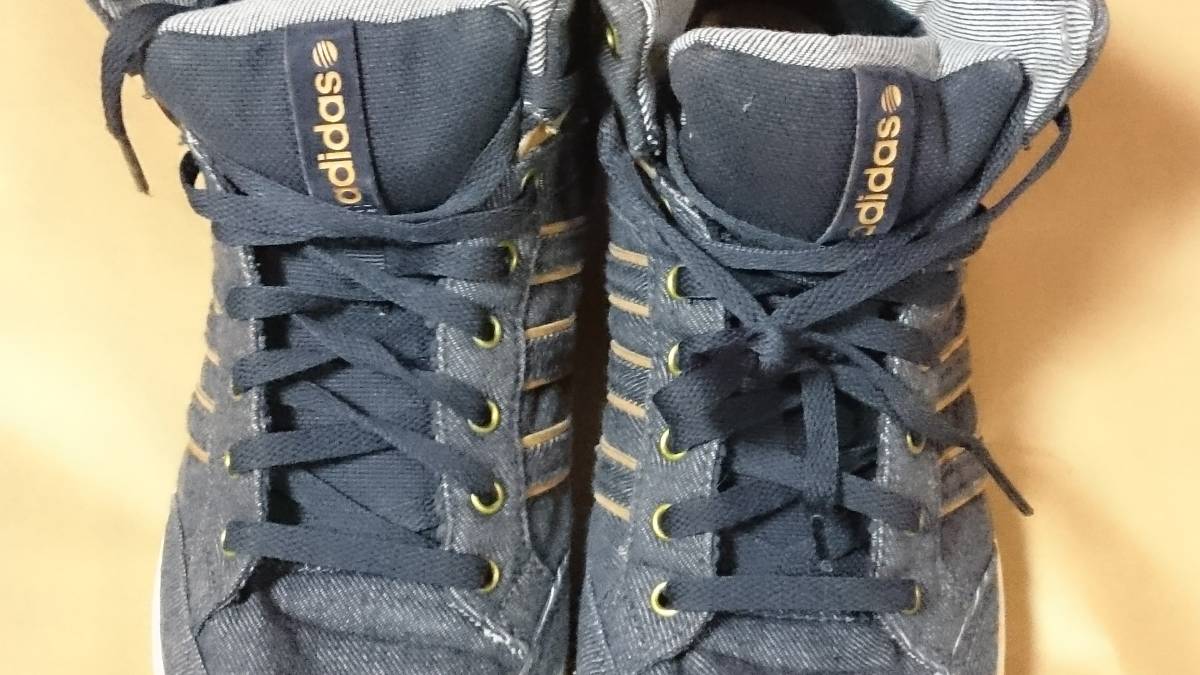 adidas [アディダス]NEOHOOPS PREMIUM F38420/27.5cm/ニューネイビー/スニーカー/靴/美品/USED品_画像5
