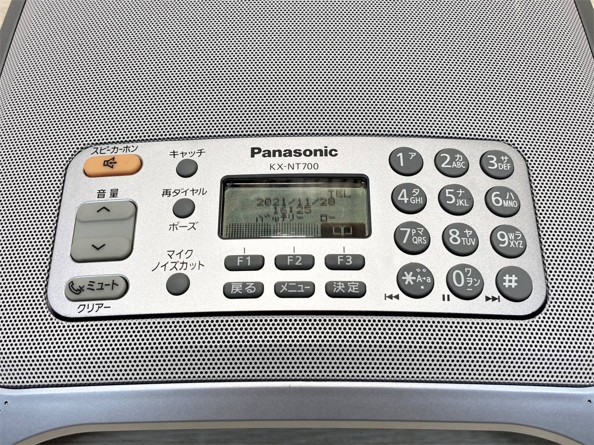 ☆ パナソニック Panasonic IP音声会議ホン KX-NT700 充電器付き リモート 【 美品/通電確認済 】（PN-1K109）☆_画像3
