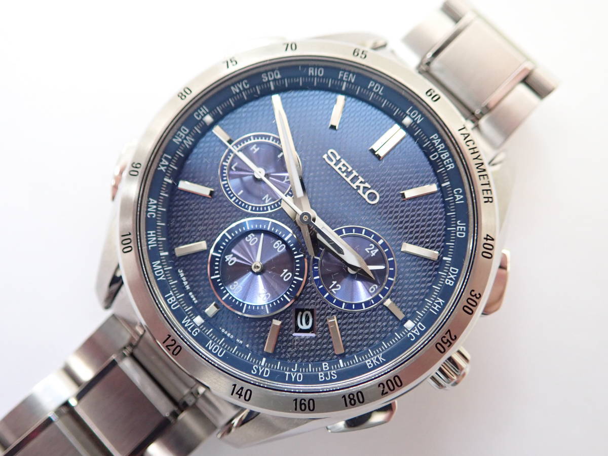 美品 SEIKO セイコー ブライツ フライト エキスパート 電波ソーラー