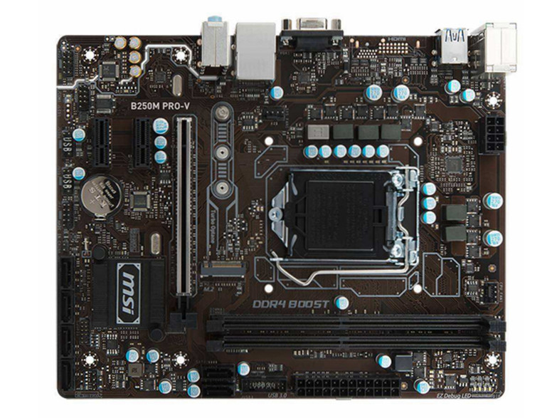 美品 MSI B250M PRO-V マザーボード Intel B250 LGA 1151 第6世代・第7世代 Micro ATX DDR4 M.2_画像1