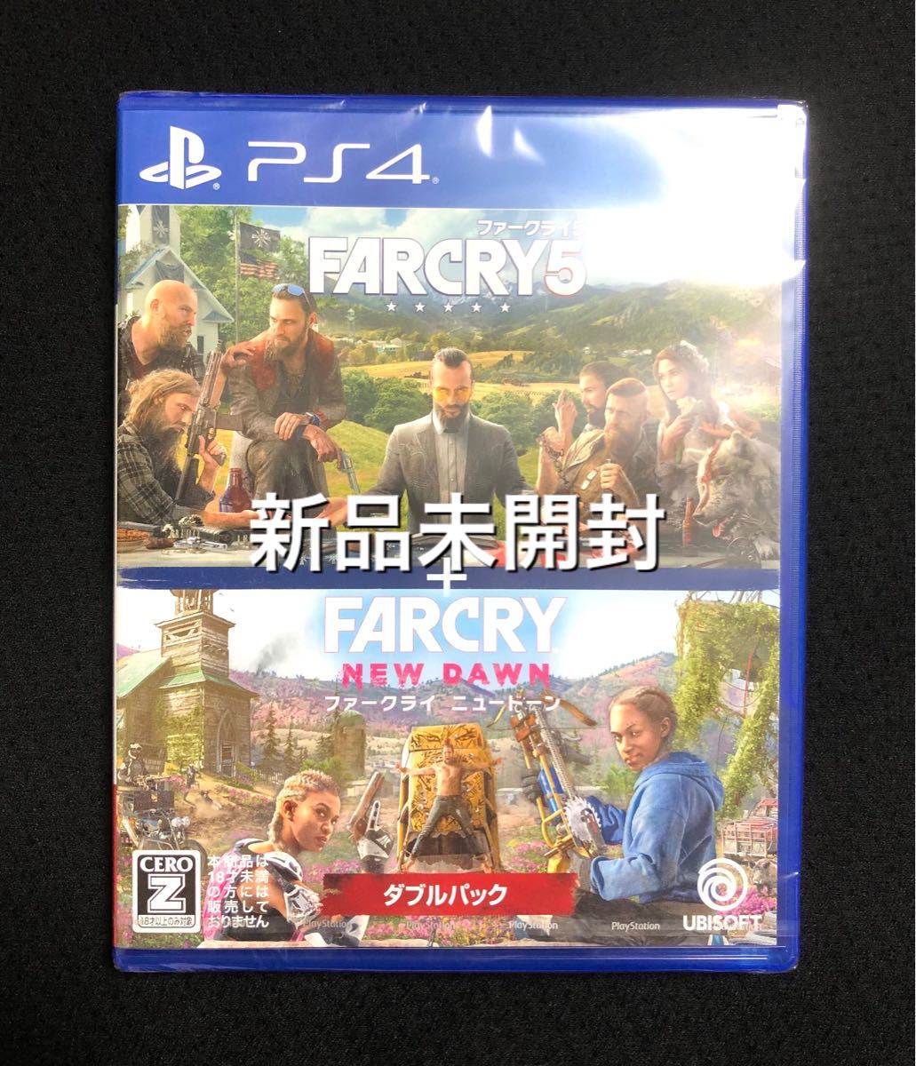 新品未開封 ファークライ5+ニュードーン ダブルパック PS4ソフト ユービーアイ  FARCRY