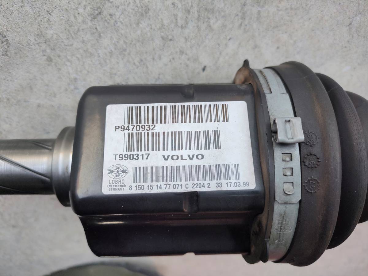  Volvo V70 8B5234W 1999 year T5 front left drive shaft product number 9470932 turbo car for repayment guarantee have 