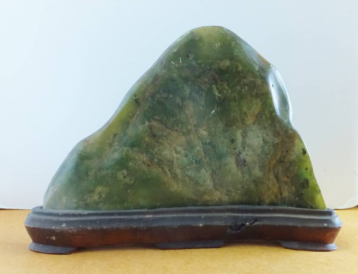 水石・鑑賞石関連 ☆ 鑑賞石 色石 緑 №207 ☆神秘的な色合いの緑色