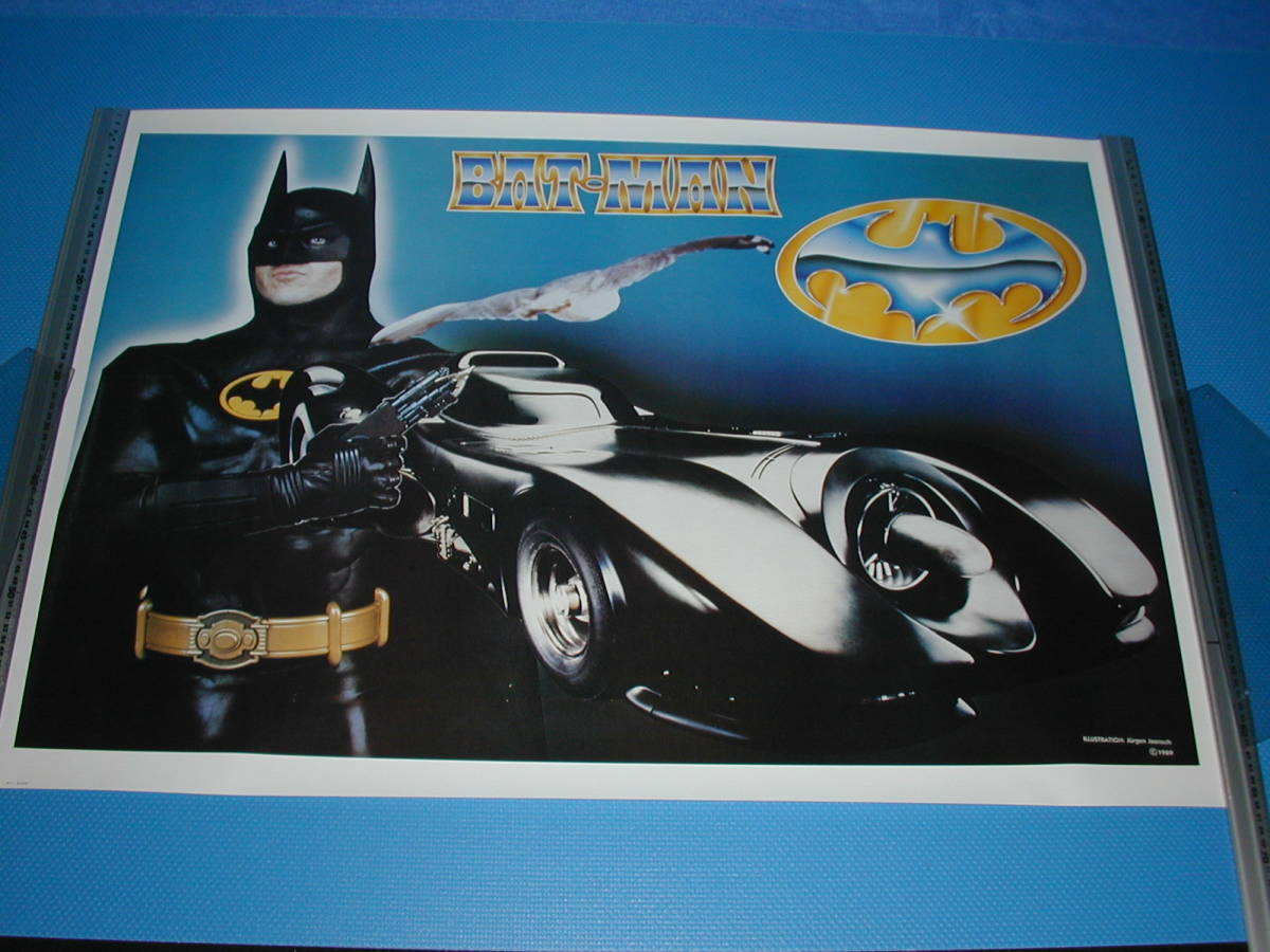 ◆【映画/バットマン】1989年/ポスター/横版【当時物・新品】_画像1