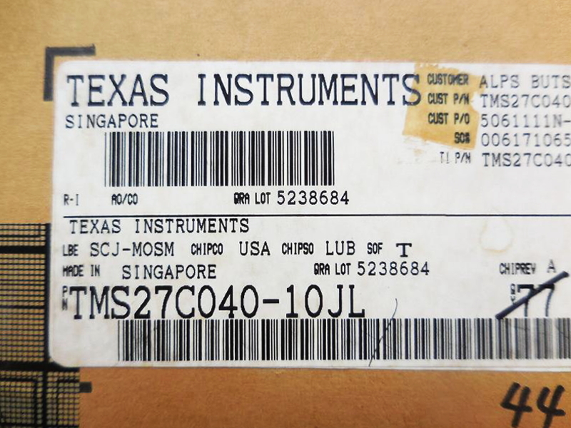 TEXAS INSTRUMENTS EEPROM TMS27C040-10JL 11個セット 汎用 半導体 集積回路 IC LSI WEPROM ●新品・未使用品●_画像6
