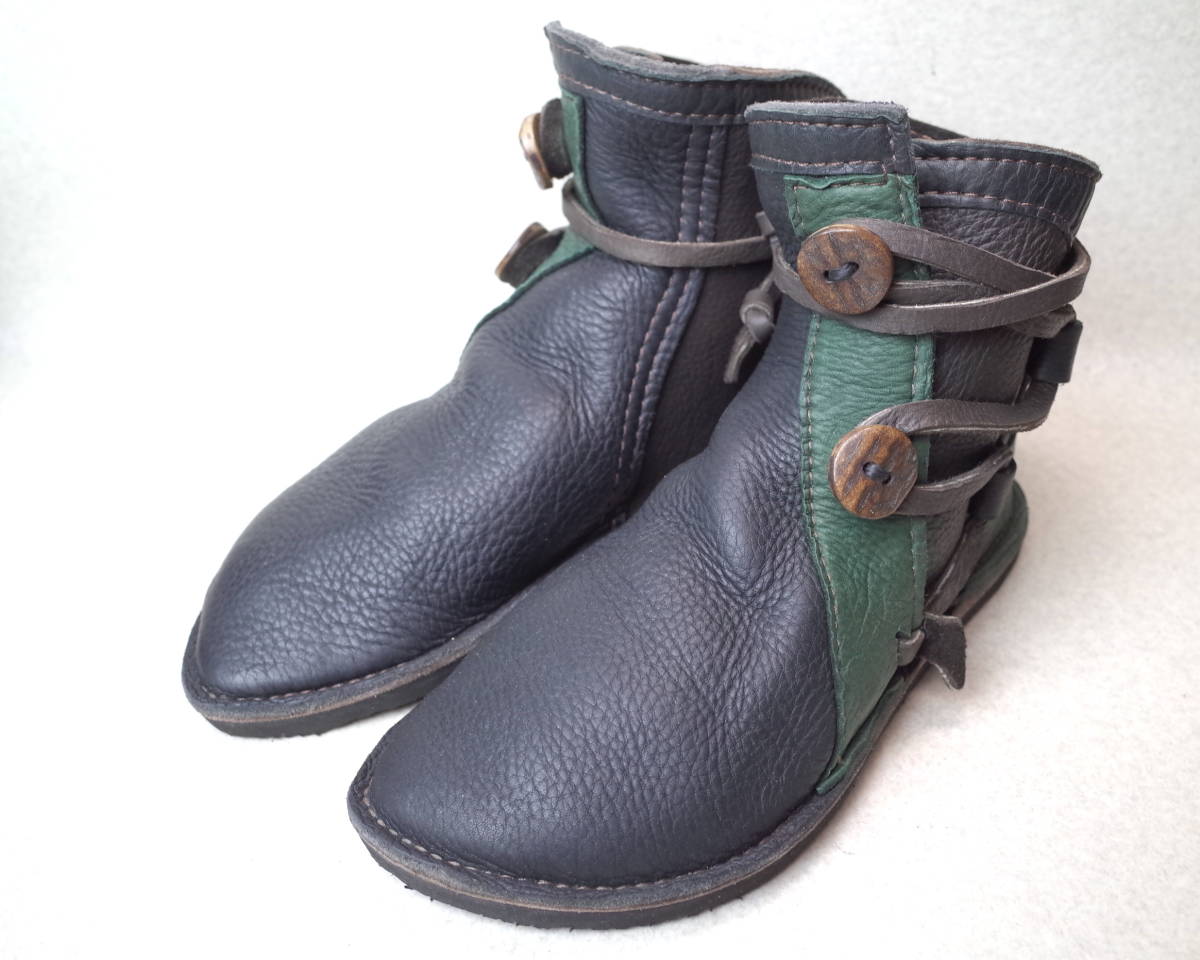 【送料無料】1914■未使用デッド?ハンドメイド/モカシン/ブーツ/ビブラムソール/25.5cm■Quoddy/クオディ/ARROW/アロー■