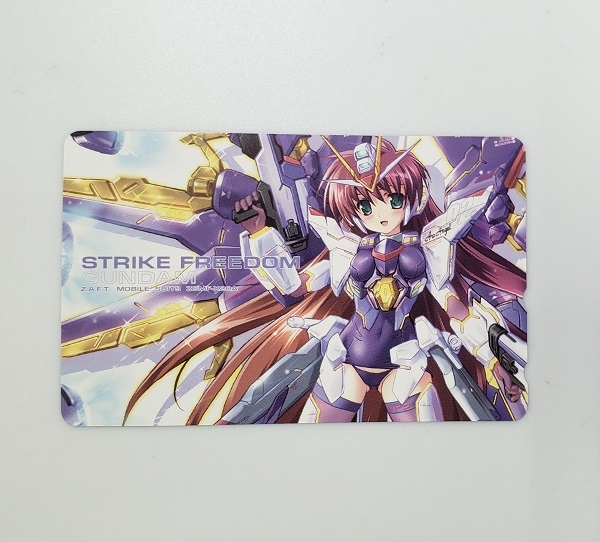 Неиспользованный Teleka Mobile Cust Gundam Seed Destiny Strike Freedom Strike Freedom Телефонная карта 50 градусов