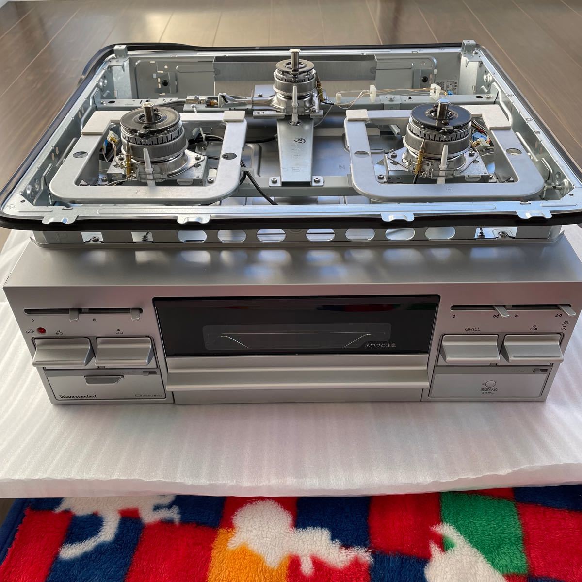 2021年製 タカラスタンダード ホーロートッププレート(3口コンロ) TN36V-60 幅60cm 片面焼きグリル ガスコンロ
