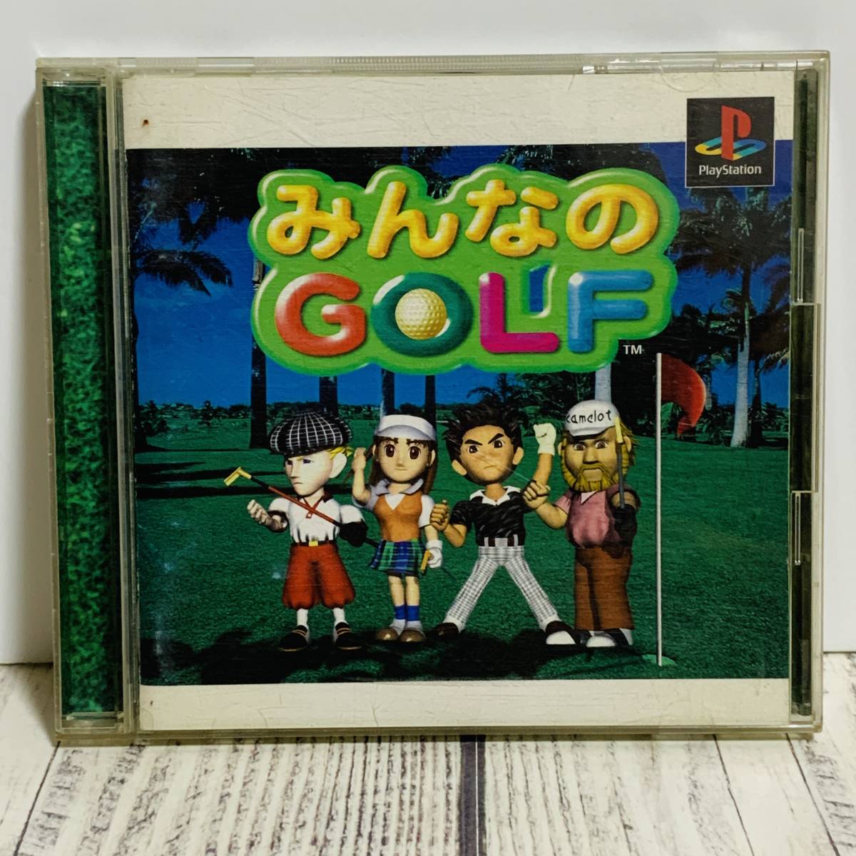 PlayStation1 PS1 - みんなのGOLF みんゴル SCE ソニー・コンピュータエンタテインメント ゴルフ GOLF レトロゲーム (中古ゲームソフト)_画像1