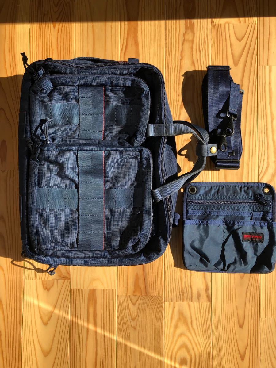 BRIEFING×BEAMS PLUS 別注 “3WAY BAG”ネイビー ブリーフィング