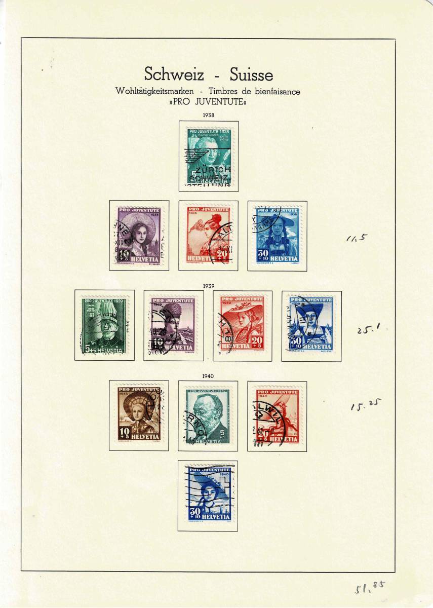 ランキング上位のプレゼント スイス Juventute寄付金付き切手使用済みセット各種他 Pro 1916-44年 - ヨーロッパ -  smartfarmerkenya.com