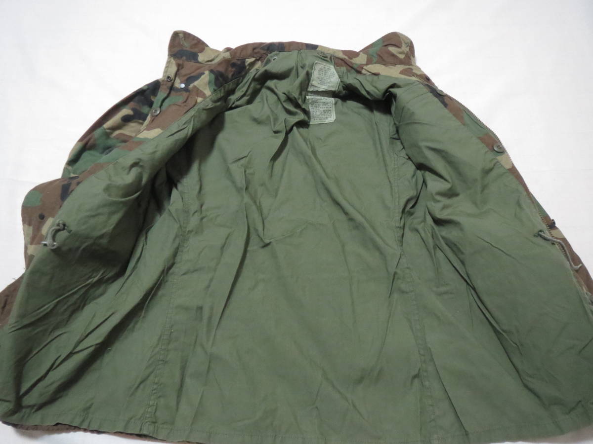 実物 アメリカ陸軍 US.ARMY M-65ウッドランド フィールド ジャケット サイズ SMALL REGULAR ファッション キャンプ 登山 ハイキング_画像6