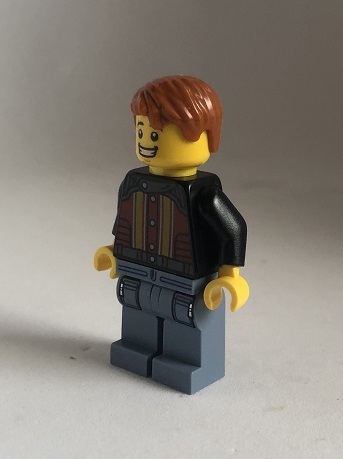 即決 新品 未使用　レゴ LEGO ミニフィグ　ミニフィギュア　シティ　ブルゾンを着た男の子　男の人_画像2