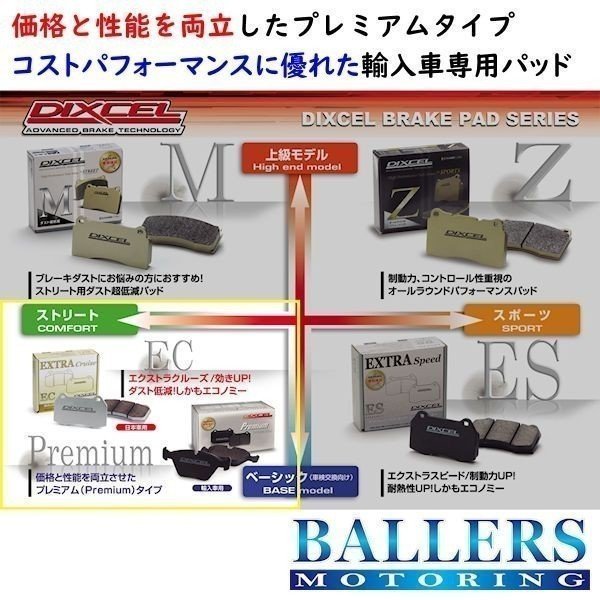 DIXCEL ベンツ W218/X218 CLSクラス CLS350 AMG SPORTS フロント用 ブレーキパッド プレミアムタイプ BENZ 218959C ディクセル 1114976_画像3