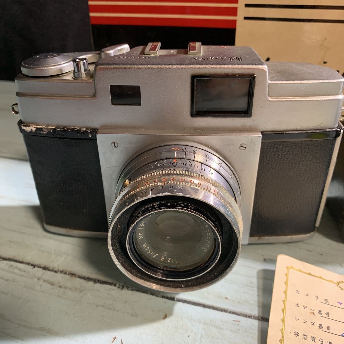 Mamiya マミヤ Magazine マガジン 35 Mamiya-Sekor フィルムカメラ レジンファインダーカメラ SEIKOSHA-MXL(3702)の画像2