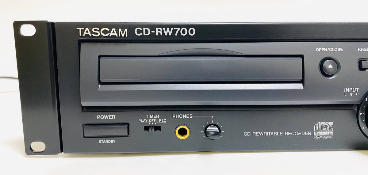 【ジャンク】 TASCAM CD-RW700 / タスカム 業務用CDレコーダー リモコン付き　I211116_画像3
