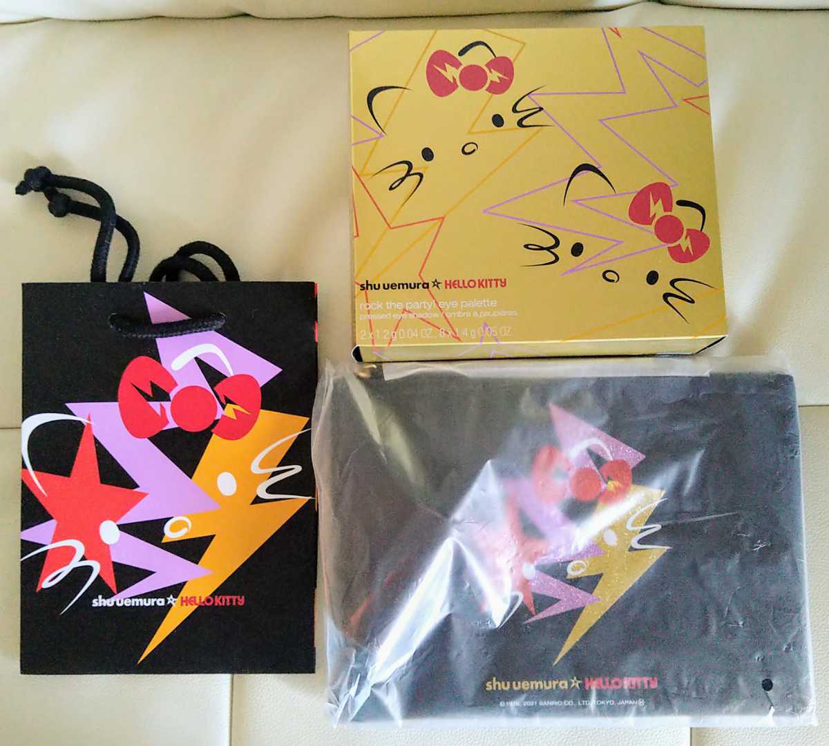 [ Hello Kitty × Shu Uemura ] I Palette & limitation shopa-S limitation pouch set 