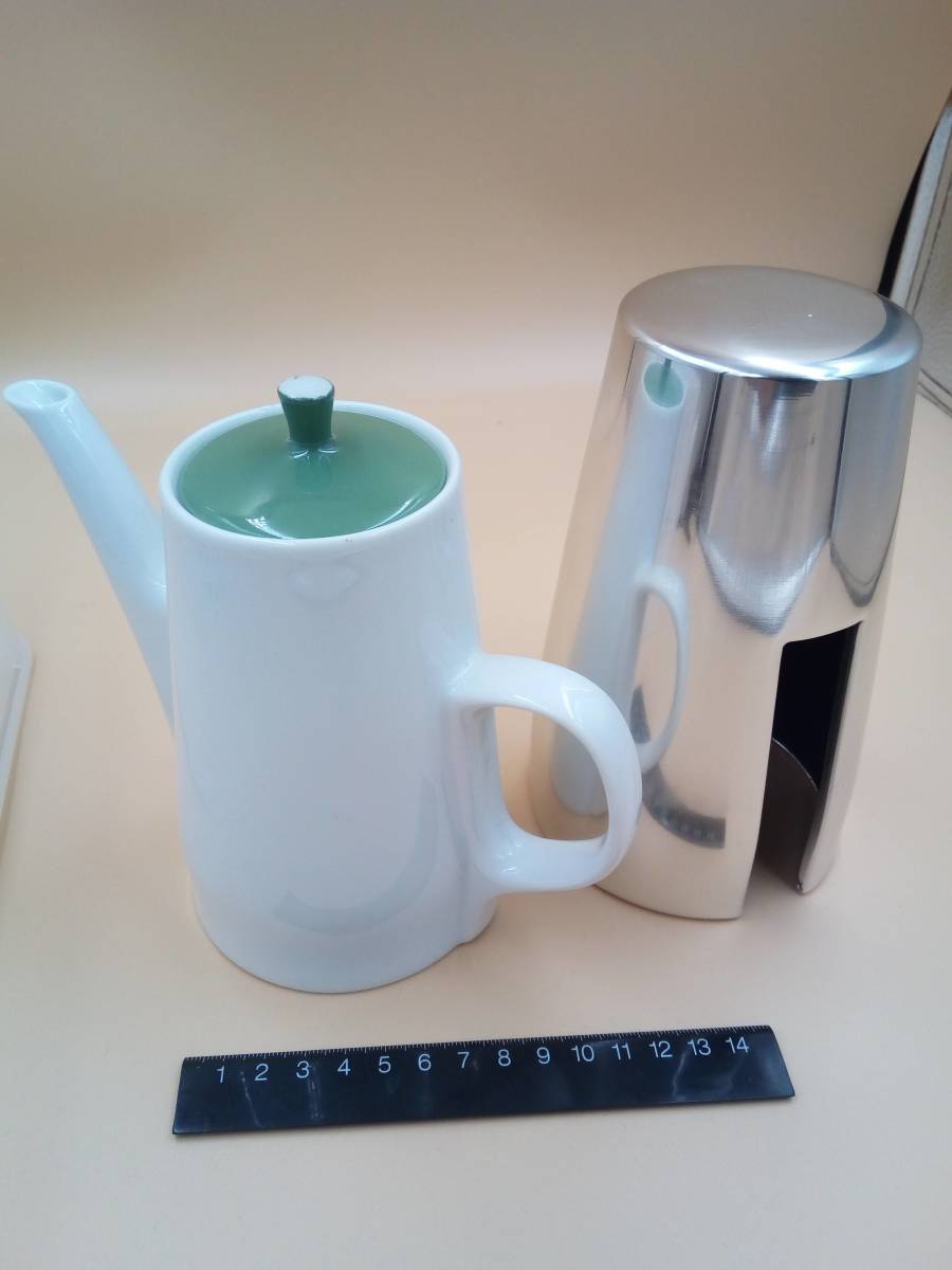 メリタ ドイツ製 紅茶ポット コーヒーポット 珍しいアルミ製 メリタ ドイツ製 紅茶ポット コーヒーポット 珍しいアルミ製