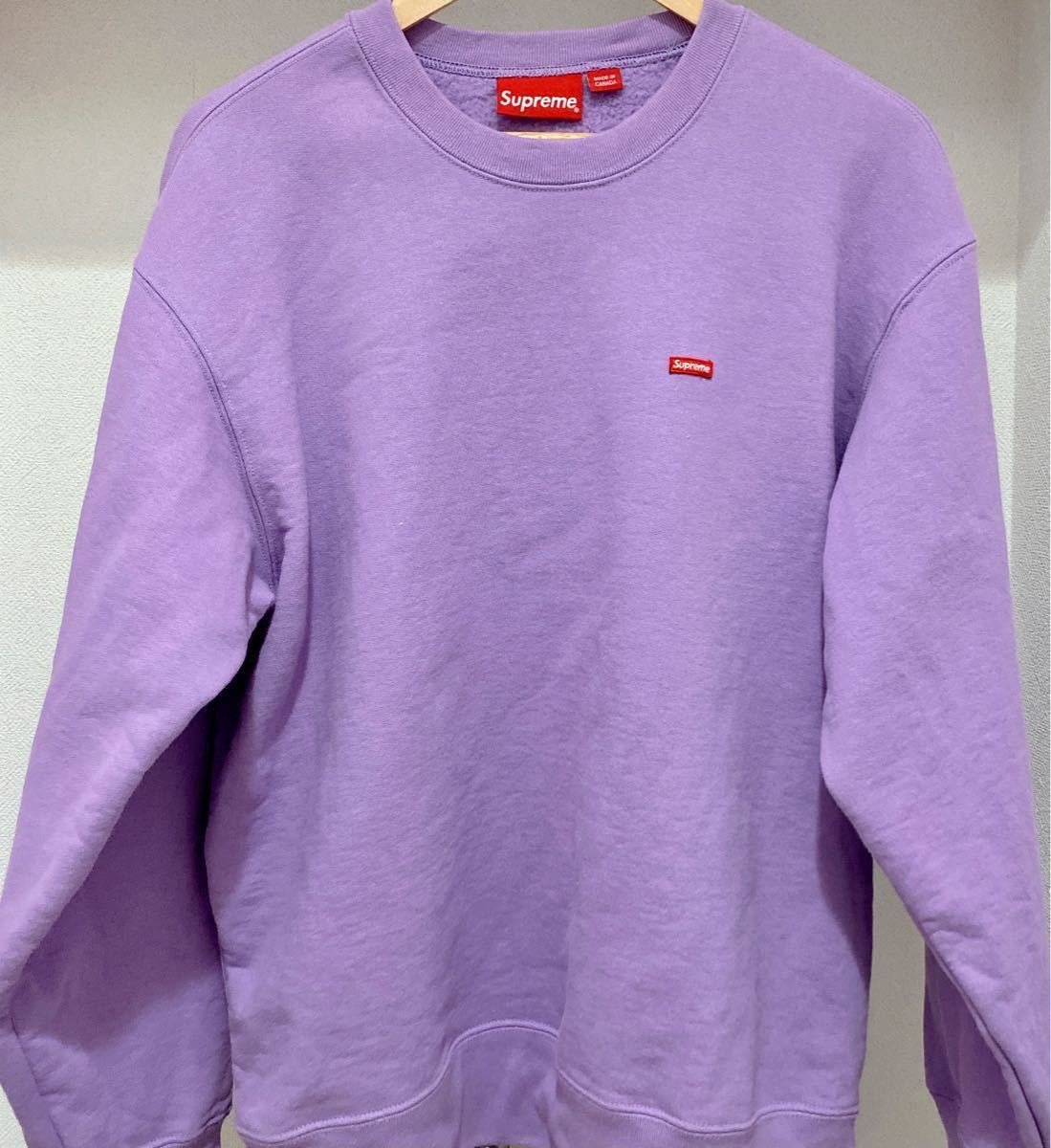 Supreme 20FW Small Box Crewneck Violet Mサイズ スウェット トレーナー