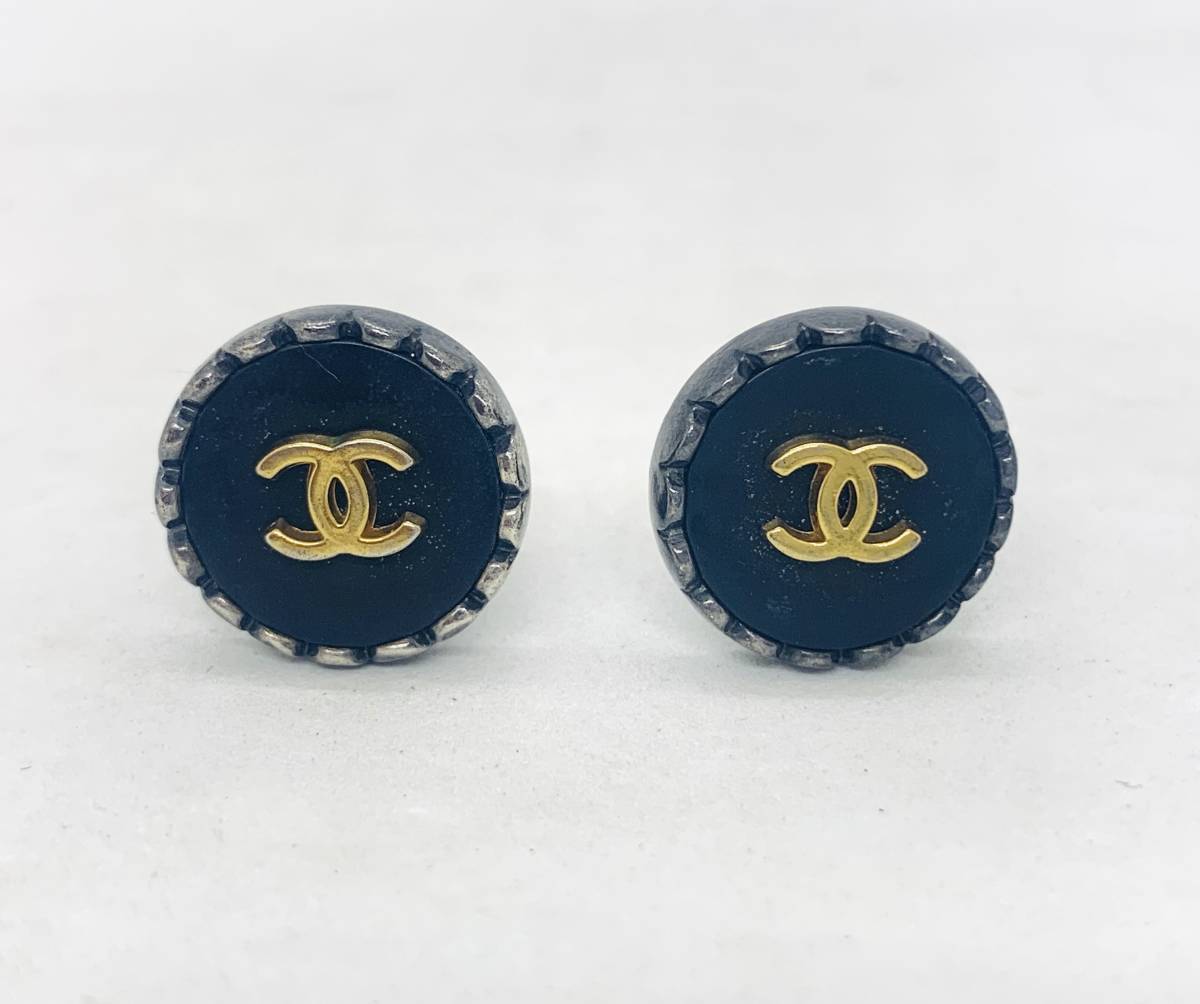 ヴィンテージ☆CHANEL シャネル 96A ココマーク イヤリング ラウンド