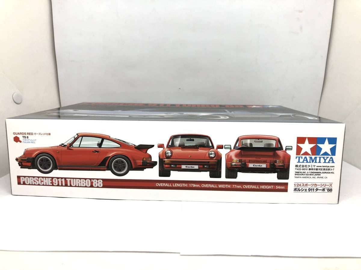 内装未開封品★プラモデル タミヤ ポルシェ 911 ターボ '88 1/24 スポーツカーシリーズ_画像2