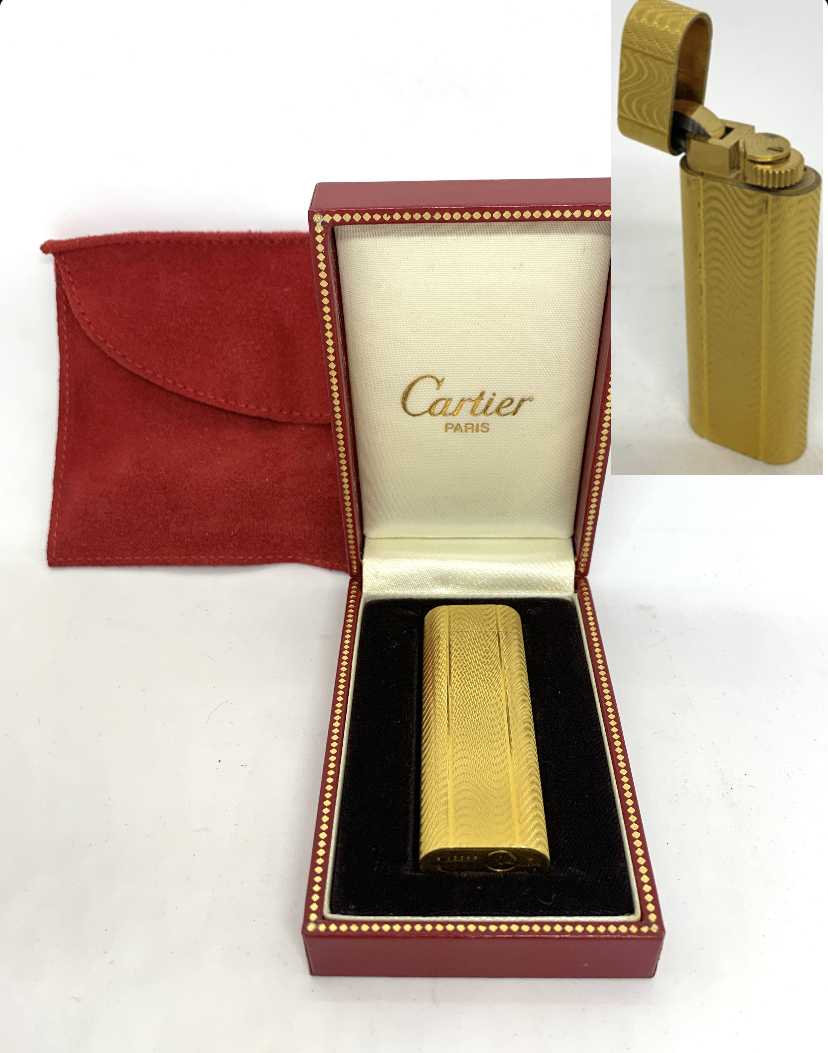 おしゃれ人気 火花確認 Cartier カルティエ ライター Plaque Or G ガスライター ゴールド ウェーブ 喫煙具 喫煙グッズ Web限定 Cristianebertoli Com Br