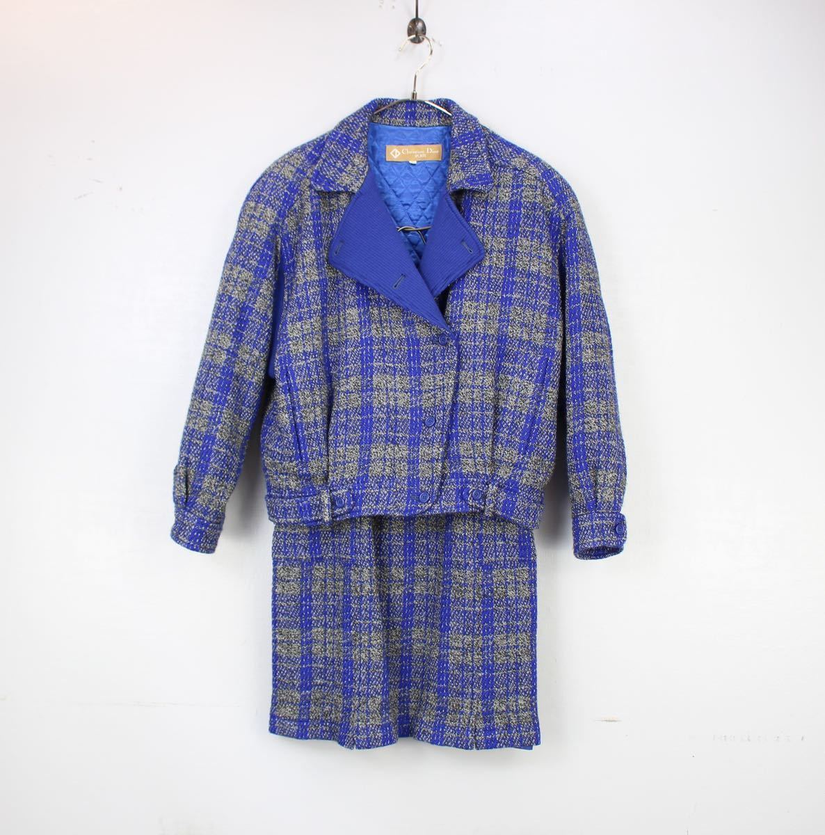 Christian Dior SPORTS CHECK PATTERNED WOOL SET UP/クリスチャン